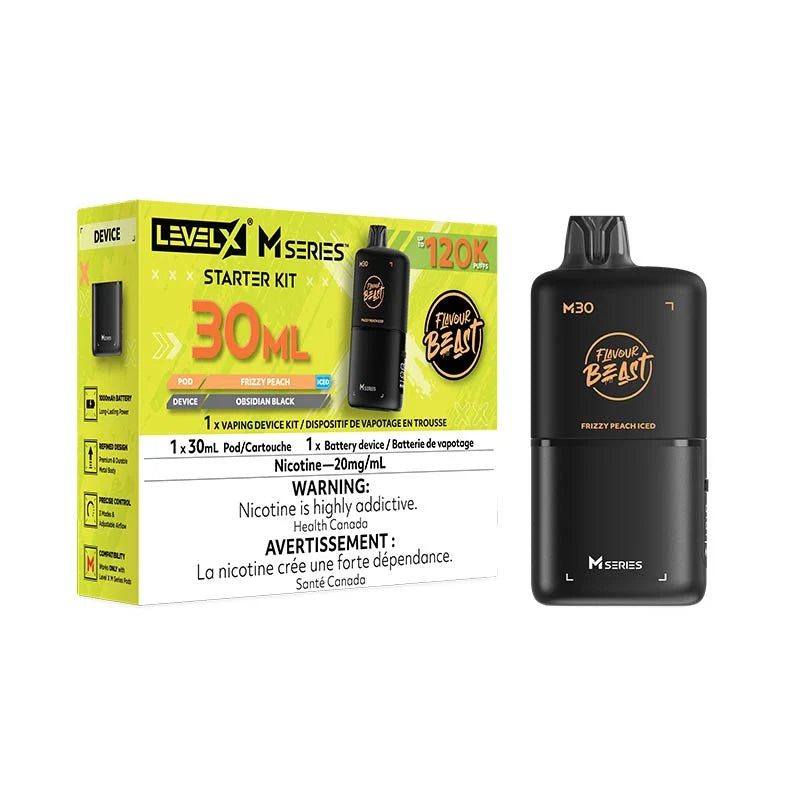 Level X M Series Pod - Flavour Beast - Frizzy Peach Iced