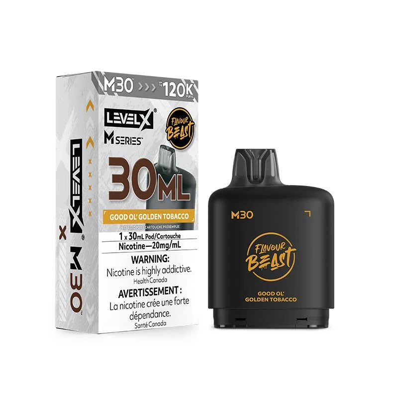 Level X M Series Pod - Flavour Beast - Good Ol' Golden Tobacco