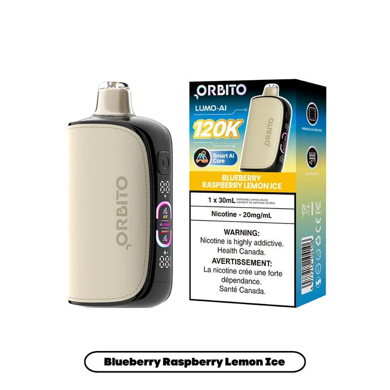 Blueberry Raspberry Lemon Ice – Orbito Lumo AI 120K Disposable Vape