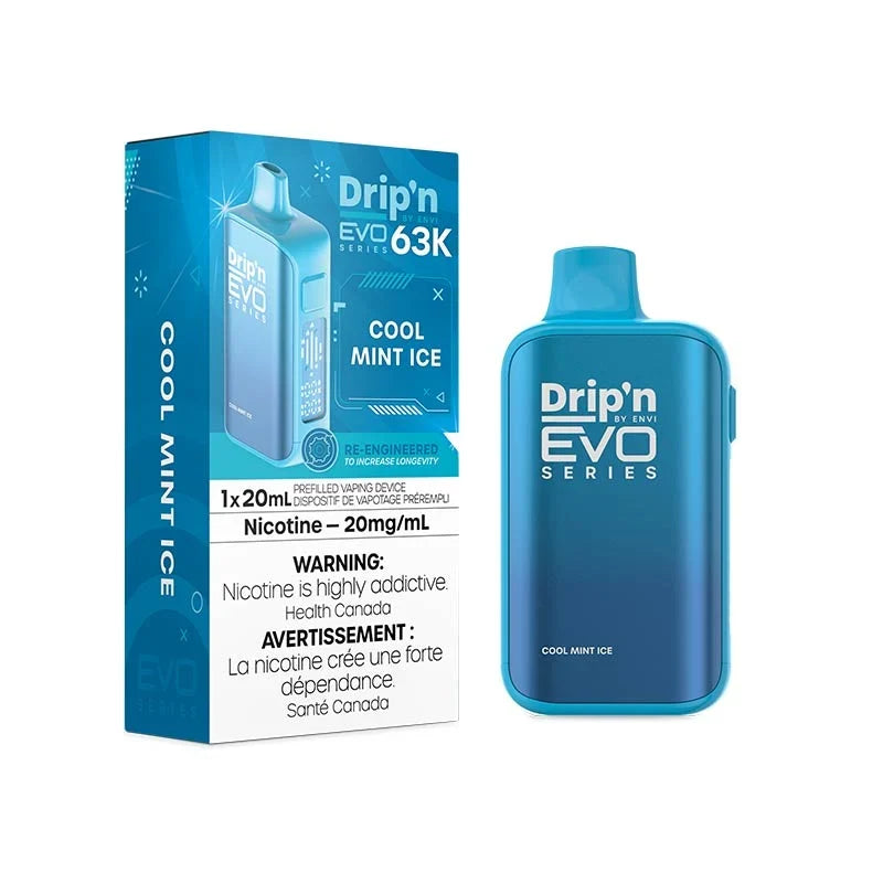 Cool Mint Ice Disposable Vape – Drip'n by Envi EVO 63K