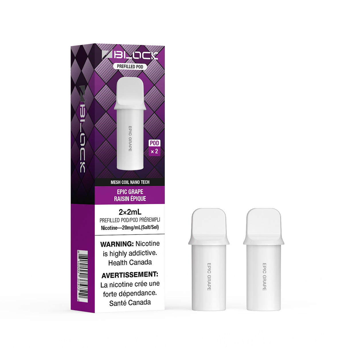 Epic Grape – ZBlock 2mL Pod 2-Pack Prefilled Pod