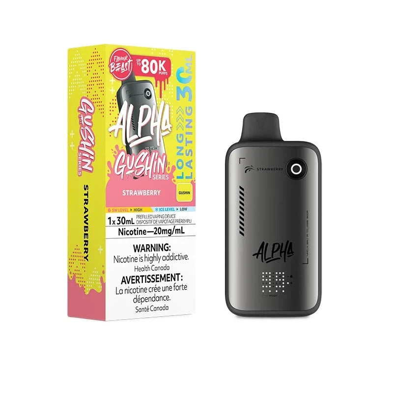 Gushin Strawberry Disposable Vape – Flavour Beast Alpha 80K