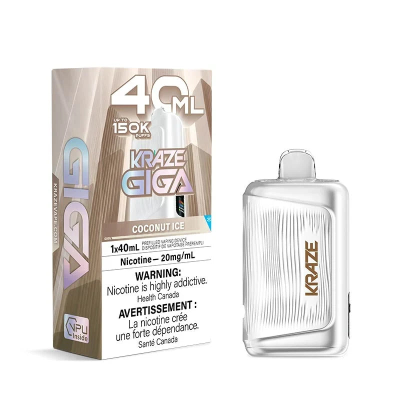 Coconut Ice Disposable Vape – Kraze Giga 150K