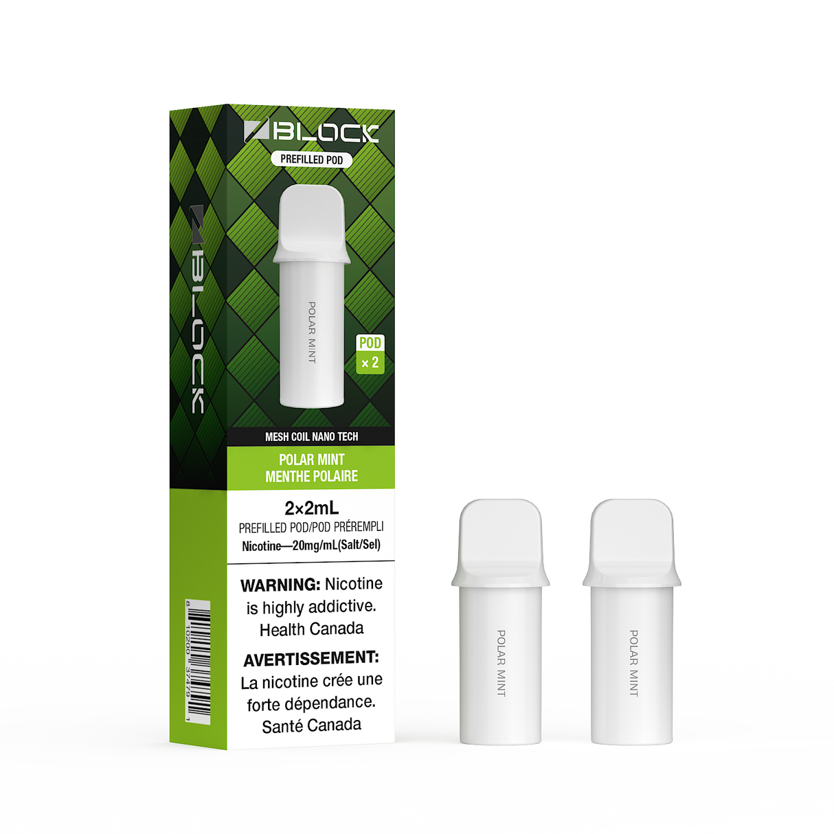 Polar Mint – ZBlock 2mL Pod 2-Pack Prefilled Pod
