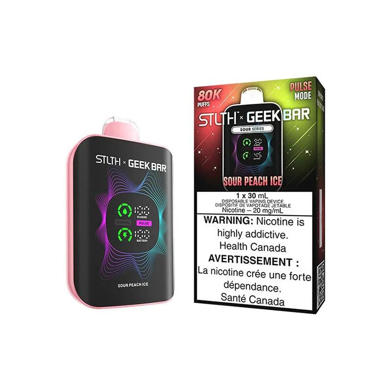STLTH x Geek Bar 80K Disposable - Sour Peach Ice