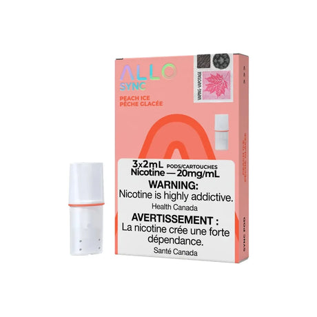 Shop ALLO Sync Pod Pack - Peach Ice - at Vapeshop Mania