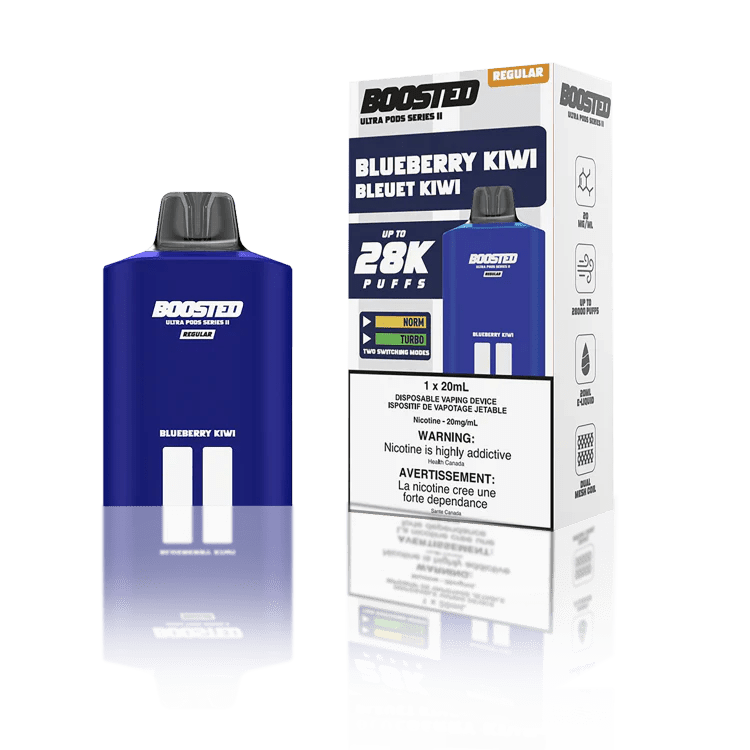 BOOSTED - Boosted Ultra Series II 28K Pod 20ml - Blueberry Kiwi - Psycho Vape