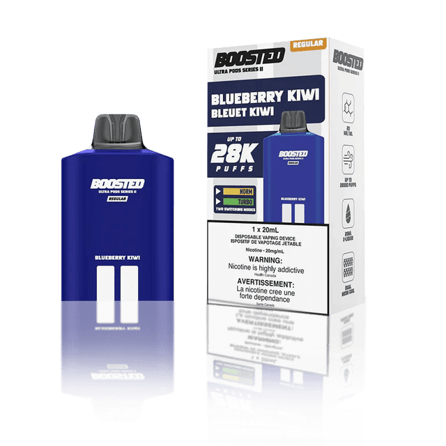 BOOSTED - Boosted Ultra Series II 28K Pod 20ml - Blueberry Kiwi - Psycho Vape