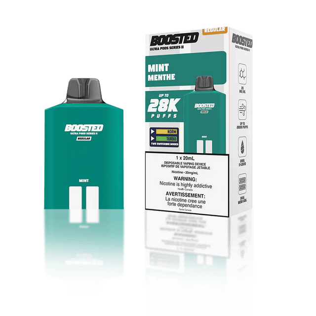 BOOSTED - Boosted Ultra Series II 28K Pod 20ml - Mint - Psycho Vape
