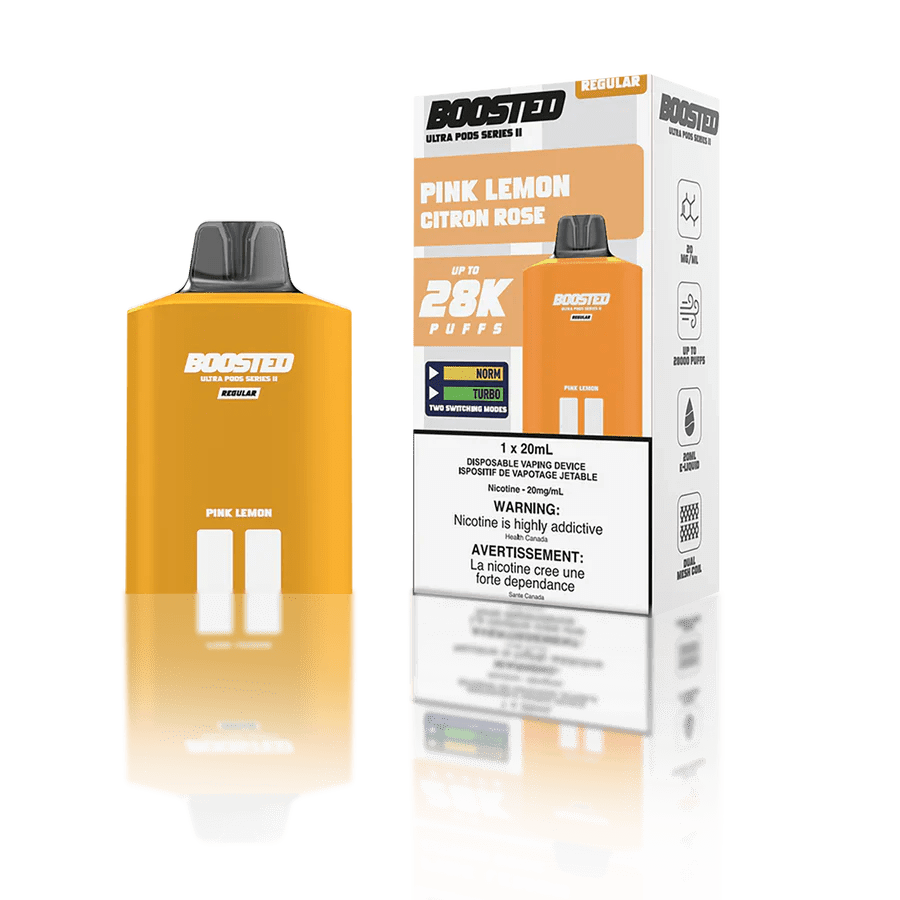 BOOSTED - Boosted Ultra Series II 28K Pod 20ml - Pink Lemon - Psycho Vape