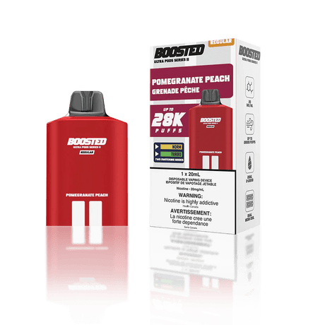 BOOSTED - Boosted Ultra Series II 28K Pod 20ml - Pomegrenate Peach - Psycho Vape