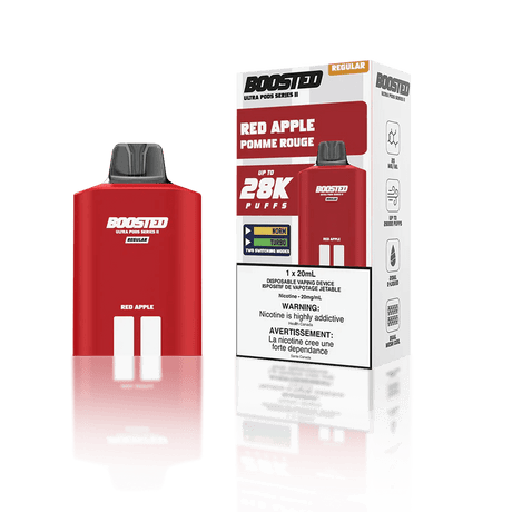 BOOSTED - Boosted Ultra Series II 28K Pod 20ml - Red Apple - Psycho Vape