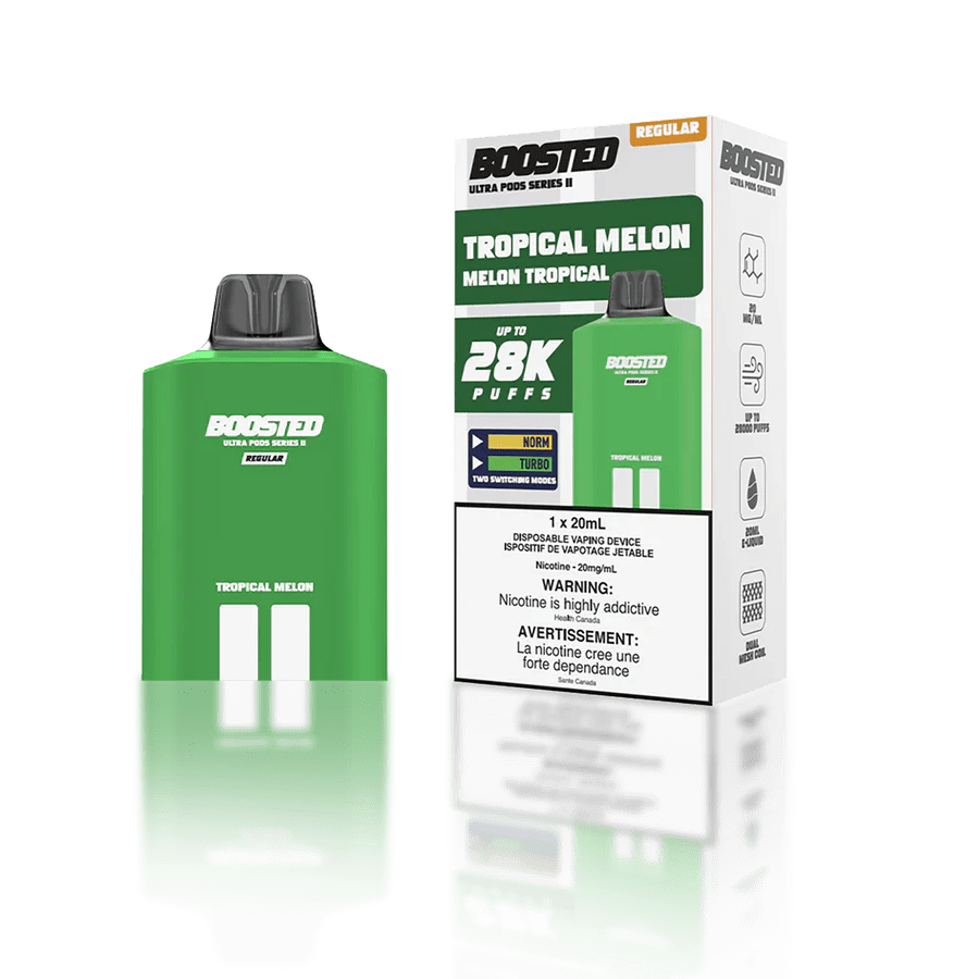 BOOSTED - Boosted Ultra Series II 28K Pod 20ml - Tropical Melon - Psycho Vape