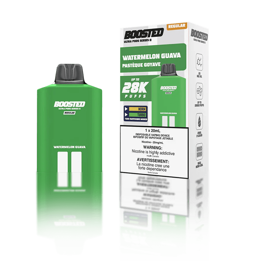 BOOSTED - Boosted Ultra Series II 28K Pod 20ml - Watermelon Guava - Psycho Vape