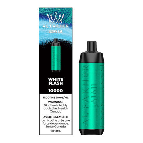 Shop Crown Bar 10K Disposable - White Flash - at Vapeshop Mania