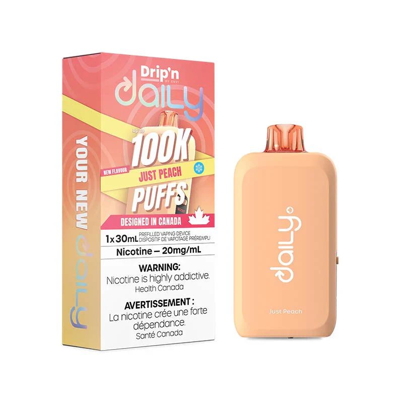 Drip'n by Envi Daily 100K - Peach Ice - Psycho Vape