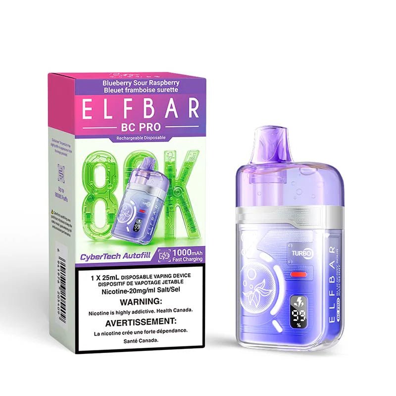 ELF BAR - ELF Bar BC Pro 80K Disposable - Blueberry Sour Raspberry - Psycho Vape