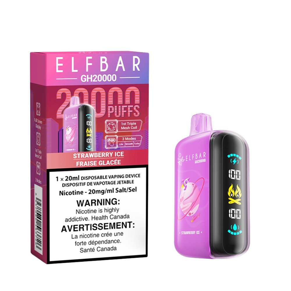 ELF BAR - ELF Bar GH20K Disposable - Strawberry Ice - Psycho Vape