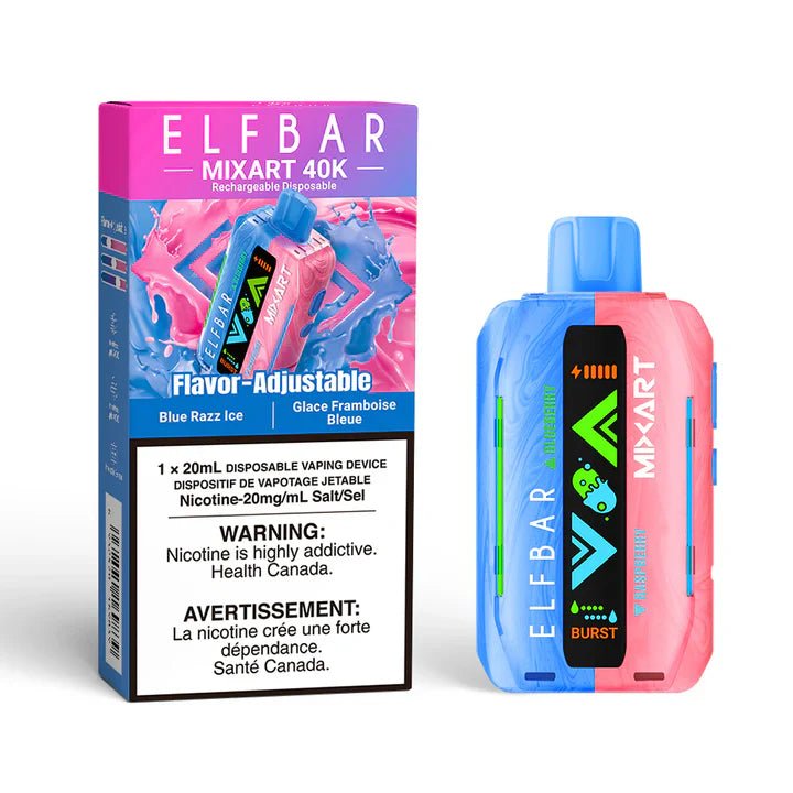 ELF BAR - Elfbar MixArt 40K Disposable - Blue Razz Ice - Psycho Vape