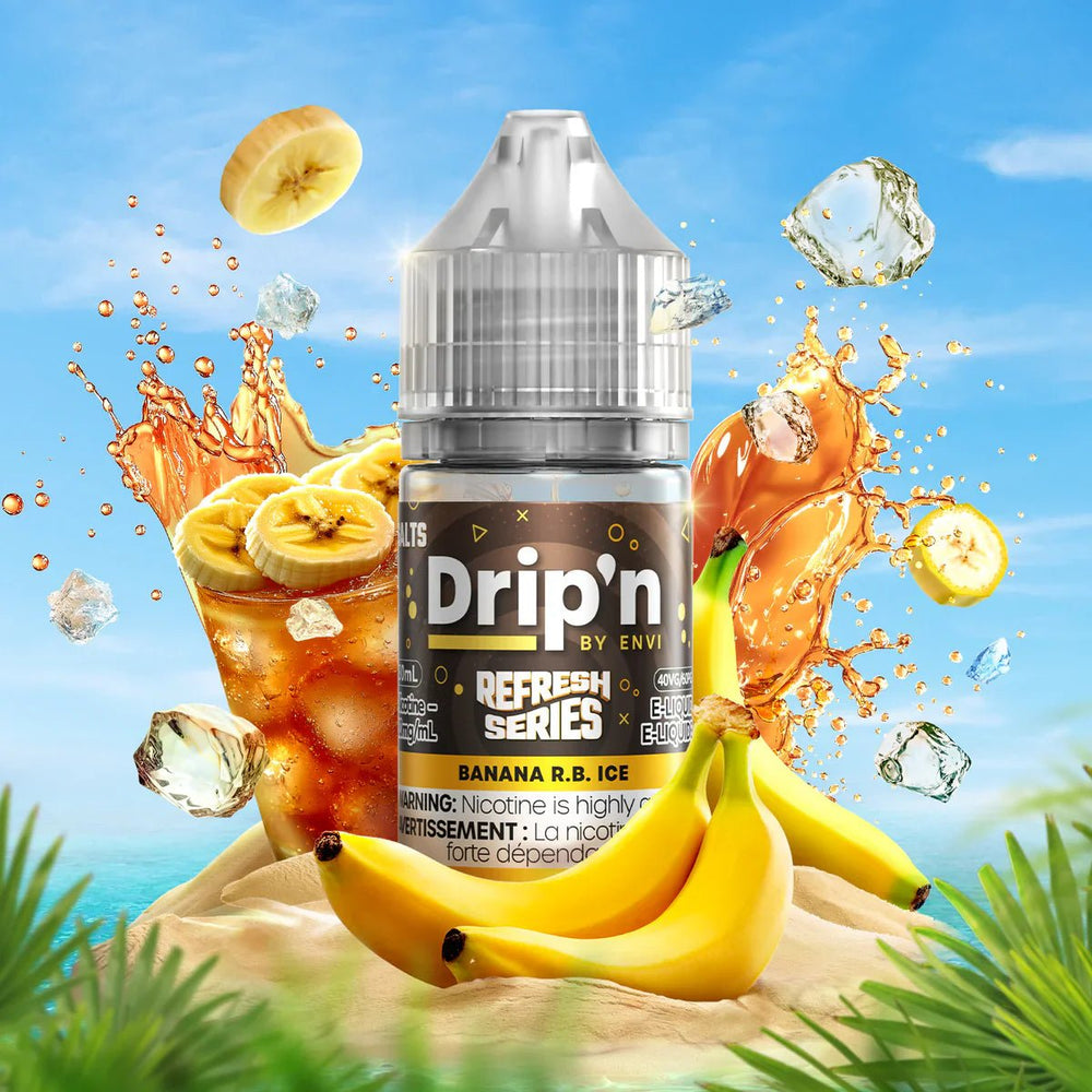 ENVI - Banana R.B. Ice by Drip'n Envi Refresh - Salt Nic Vape Juice - Psycho Vape
