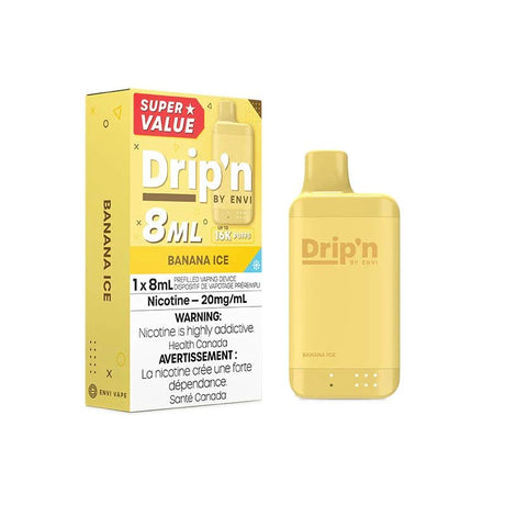 ENVI - Drip'n by Envi 16K Disposable - Banana Ice - Psycho Vape