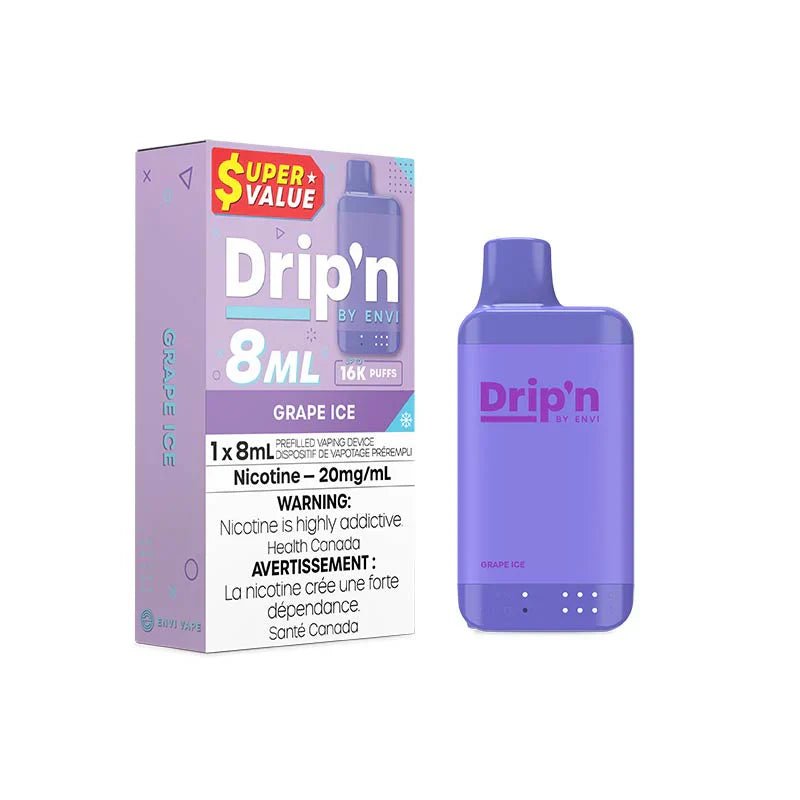 ENVI - Drip'n by Envi 16K Disposable - Grape Ice - Psycho Vape
