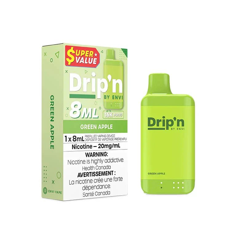ENVI - Drip'n by Envi 16K Disposable - Green Apple - Psycho Vape