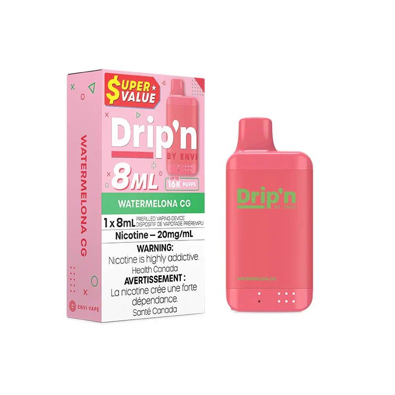 ENVI - Drip'n by Envi 16K Disposable - Watermelona CG - Psycho Vape