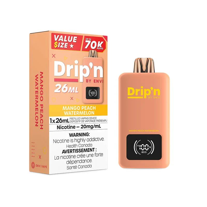ENVI - Drip'n by Envi 70K Disposable - Mango Peach Watermelon - Psycho Vape