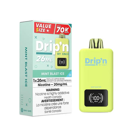 ENVI - Drip'n by Envi 70K Disposable - Mint Blast Ice - Psycho Vape