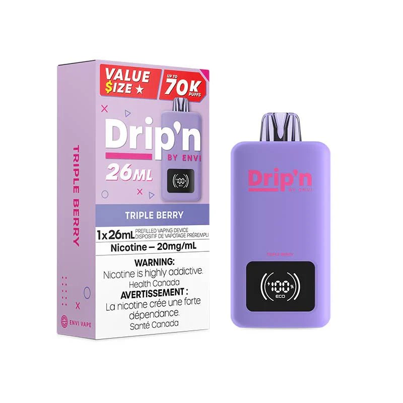 ENVI - Drip'n by Envi 70K Disposable - Triple Berry - Psycho Vape