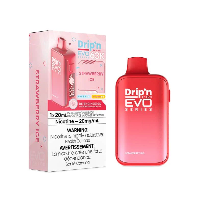 ENVI - Drip'n by Envi EVO Series 63K Disposable - Strawberry Ice - Psycho Vape