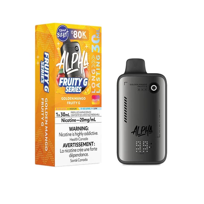 Flavour Beast Alpha 80K - Golden Mango Fruity G - Psycho Vape
