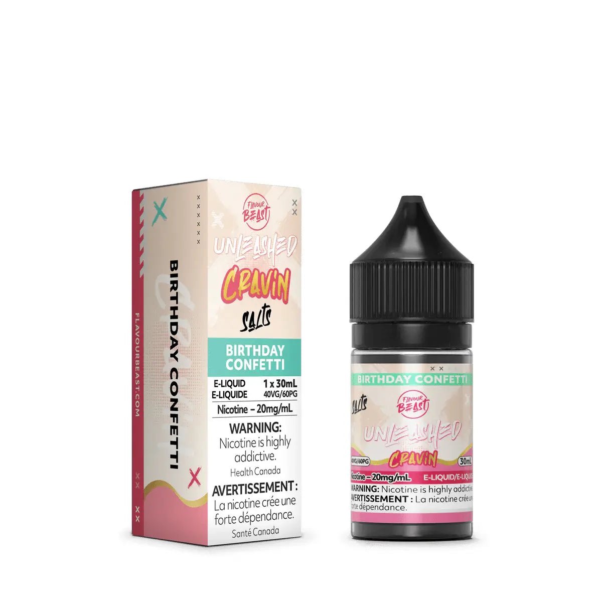 FLAVOUR BEAST - Birthday Confetti by Flavour Beast Unleashed Cravin - Salt Nic Vape Juice - Psycho Vape