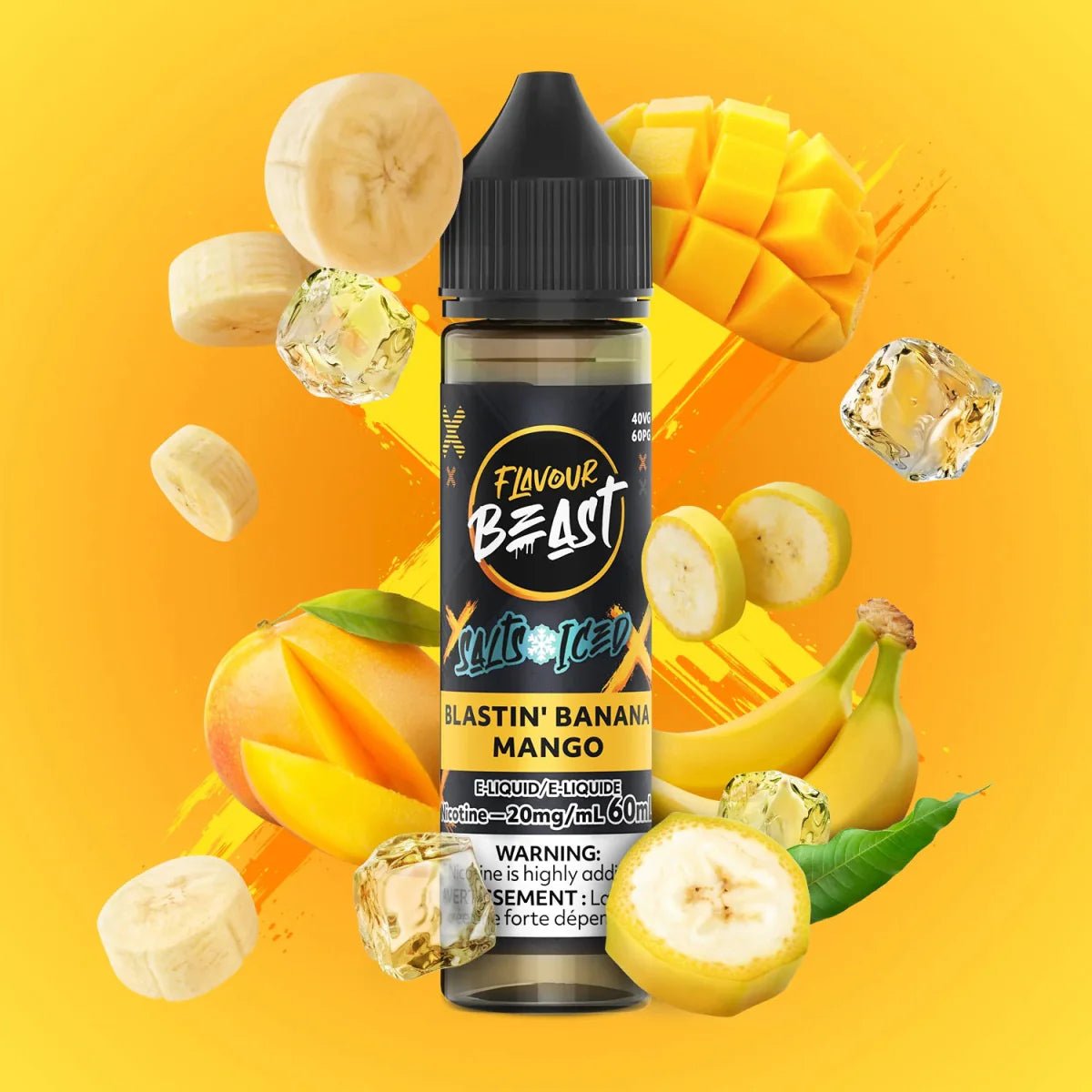 FLAVOUR BEAST - Blastin' Banana Mango Iced by Flavour Beast - Salt Nic Vape Juice - Psycho Vape