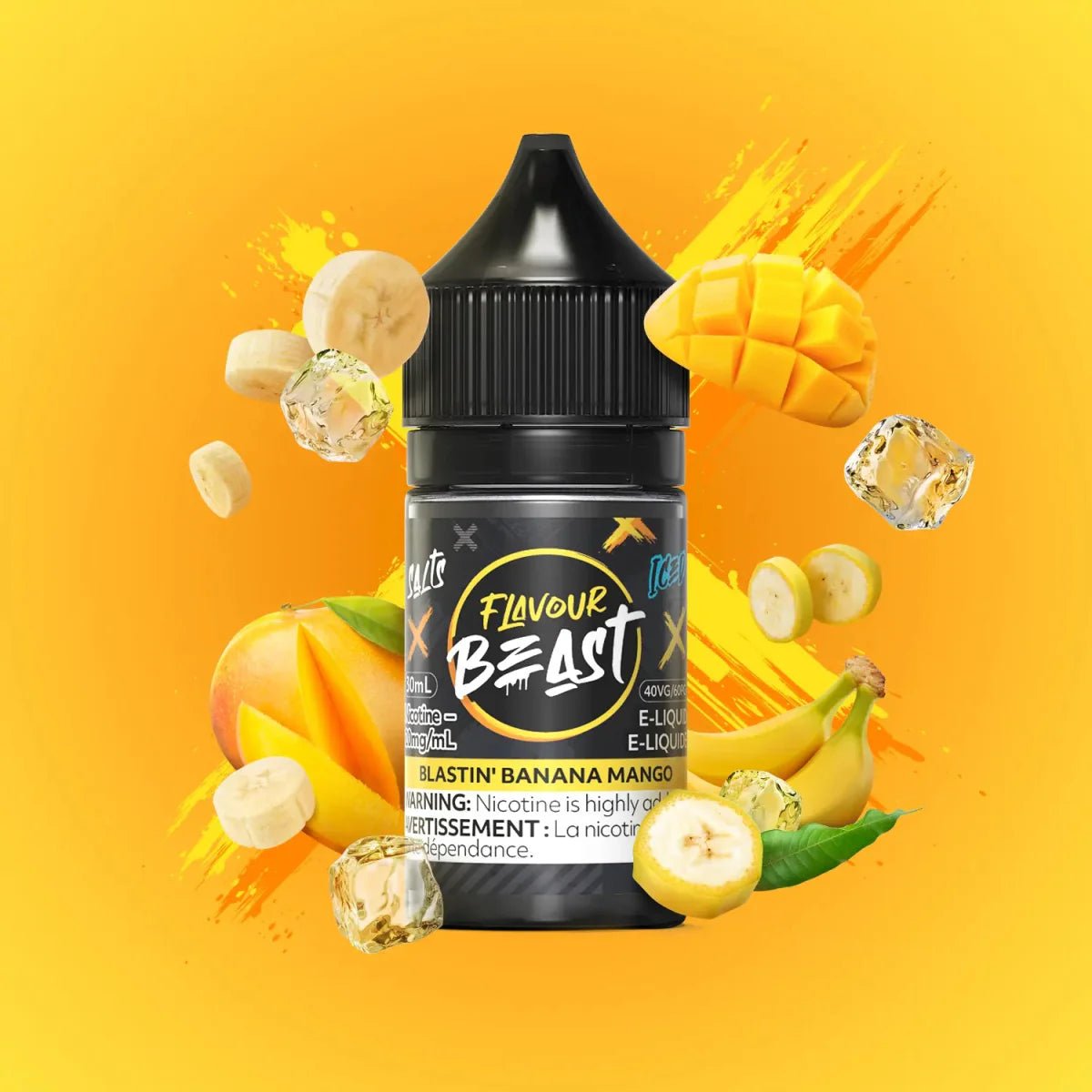 FLAVOUR BEAST - Blastin' Banana Mango Iced by Flavour Beast - Salt Nic Vape Juice - Psycho Vape