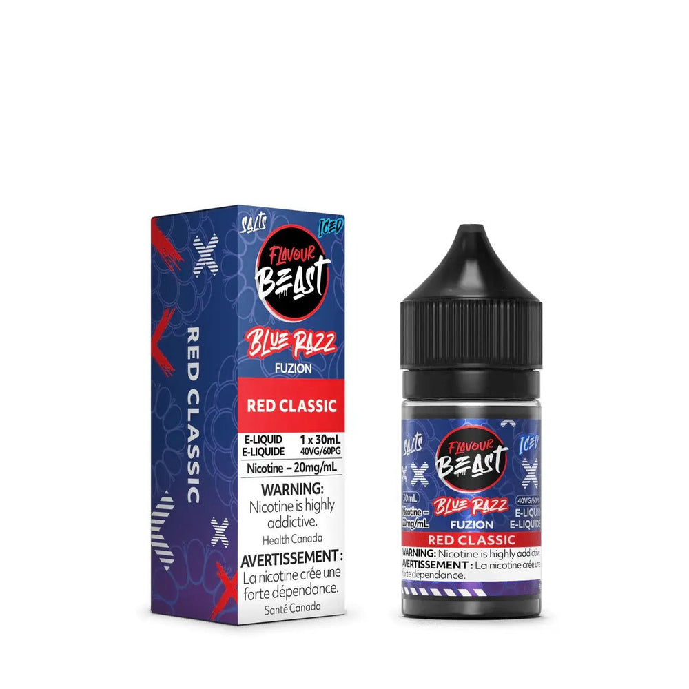 FLAVOUR BEAST - Blue Razz Fuzion Red Classic (Iced) by Flavour Beast - Salt Nic Vape Juice - Psycho Vape