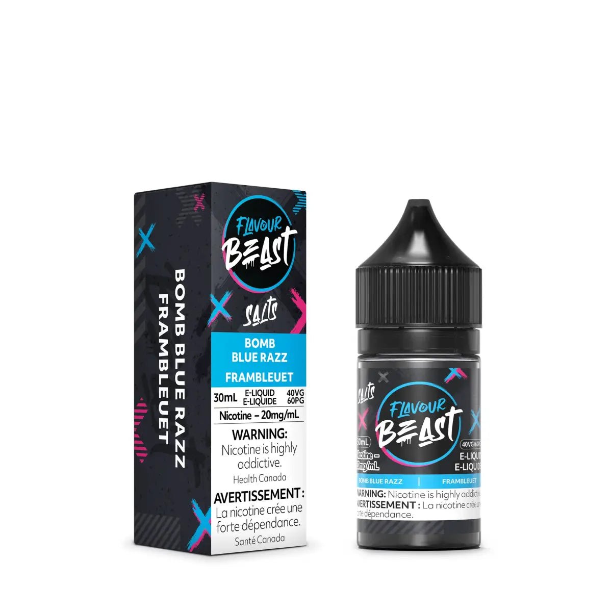 FLAVOUR BEAST - Bomb Blue Razz by Flavour Beast - Salt Nic Vape Juice - Psycho Vape