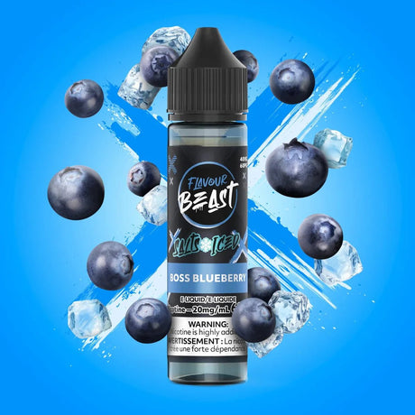 FLAVOUR BEAST - Boss Blueberry Iced by Flavour Beast - Salt Nic Vape Juice - Psycho Vape