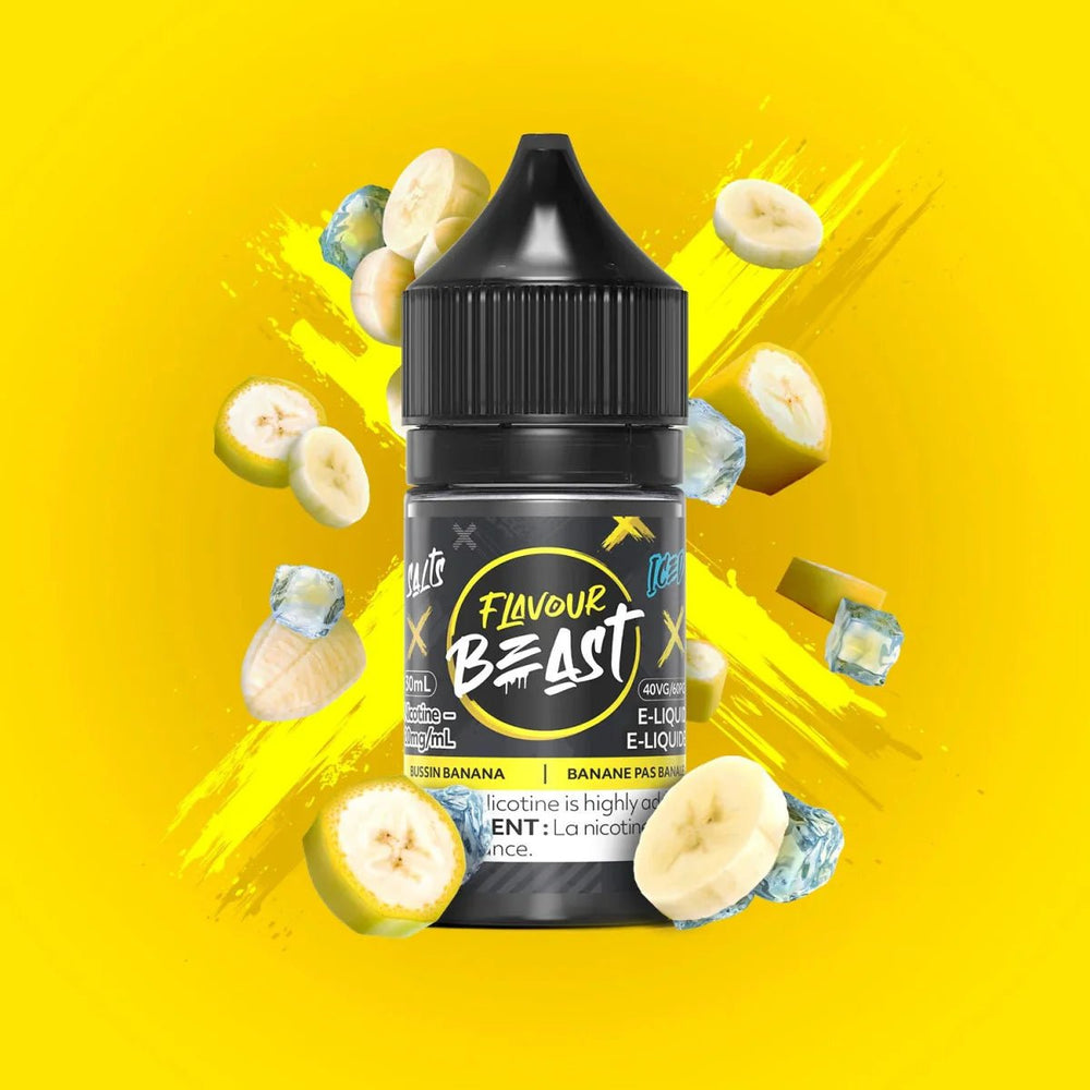 FLAVOUR BEAST - Bussin Banana Iced by Flavour Beast - Salt Nic Vape Juice - Psycho Vape