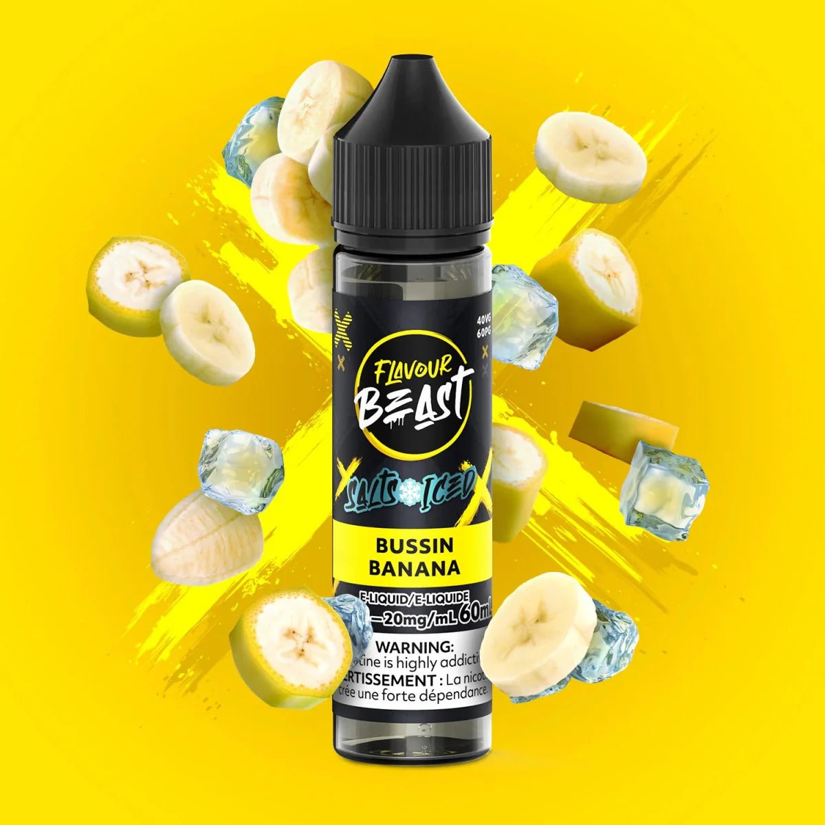 FLAVOUR BEAST - Bussin Banana Iced by Flavour Beast - Salt Nic Vape Juice - Psycho Vape