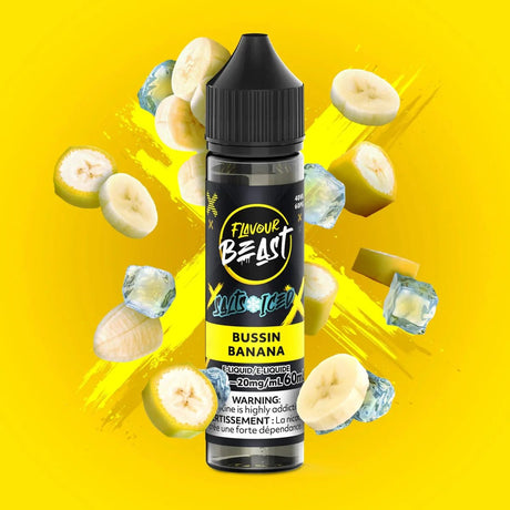 FLAVOUR BEAST - Bussin Banana Iced by Flavour Beast - Salt Nic Vape Juice - Psycho Vape