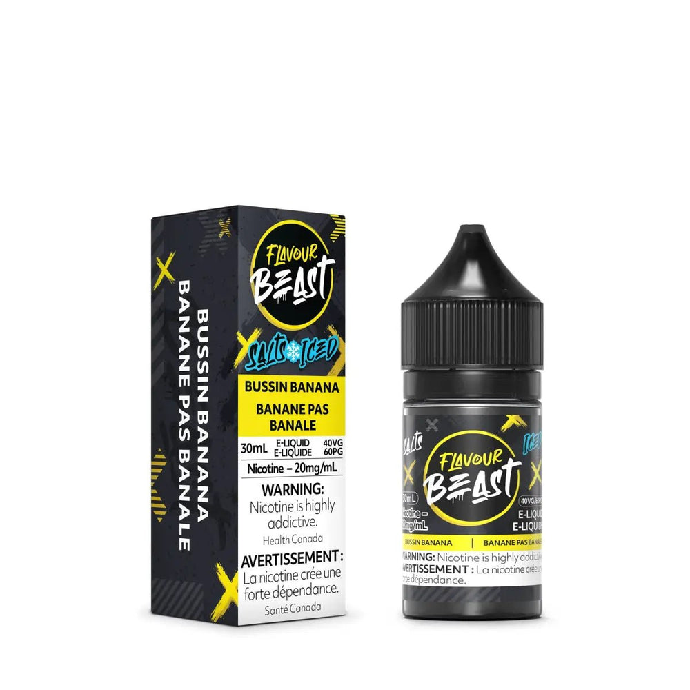 FLAVOUR BEAST - Bussin Banana Iced by Flavour Beast - Salt Nic Vape Juice - Psycho Vape