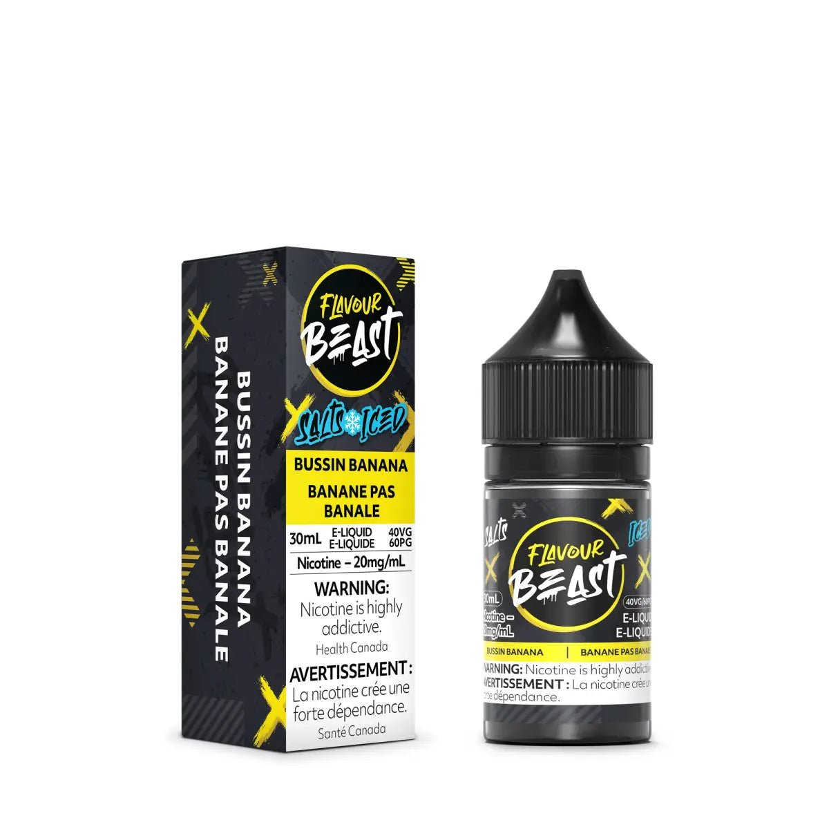 FLAVOUR BEAST - Bussin Banana Iced by Flavour Beast - Salt Nic Vape Juice - Psycho Vape