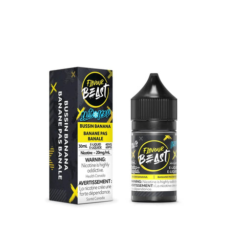 FLAVOUR BEAST - Bussin Banana Iced by Flavour Beast - Salt Nic Vape Juice - Psycho Vape