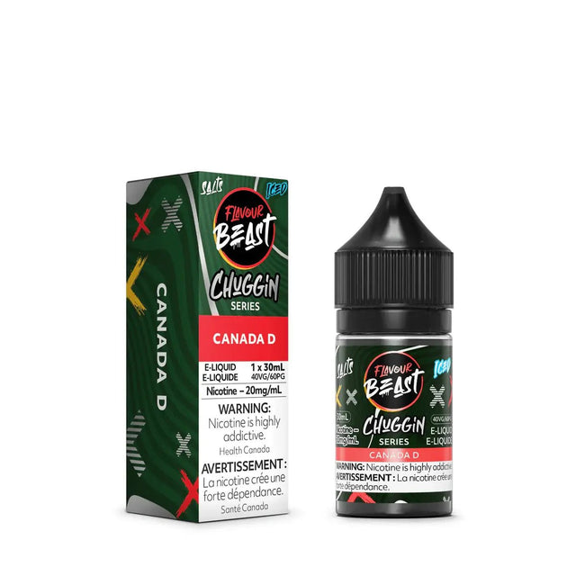 FLAVOUR BEAST - Chuggin Canada D Iced by Flavour Beast - Salt Nic Vape Juice - Psycho Vape