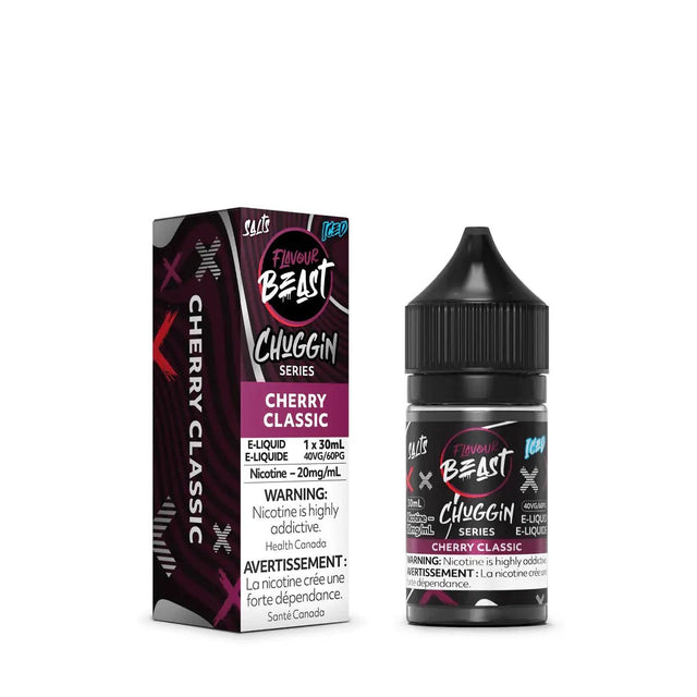 FLAVOUR BEAST - Chuggin Cherry Classic Iced by Flavour Beast - Salt Nic Vape Juice - Psycho Vape