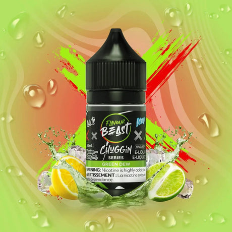 FLAVOUR BEAST - Chuggin Green Dew Iced by Flavour Beast - Salt Nic Vape Juice - Psycho Vape