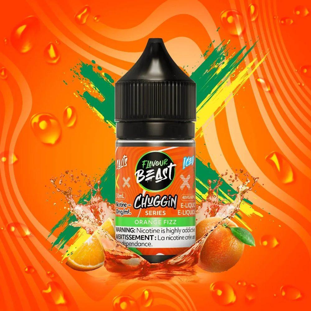 FLAVOUR BEAST - Chuggin Orange Fizz Iced by Flavour Beast - Salt Nic Vape Juice - Psycho Vape