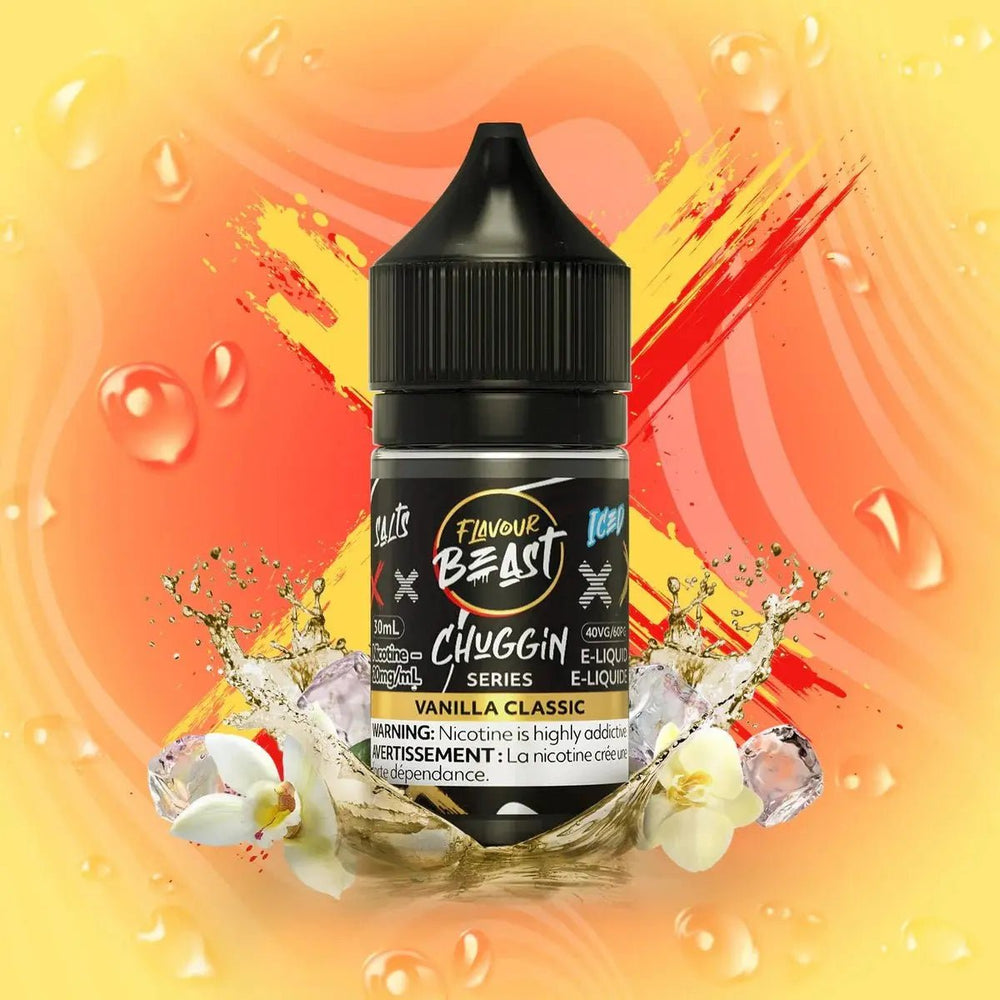 FLAVOUR BEAST - Chuggin Vanilla Classic Iced by Flavour Beast - Salt Nic Vape Juice - Psycho Vape